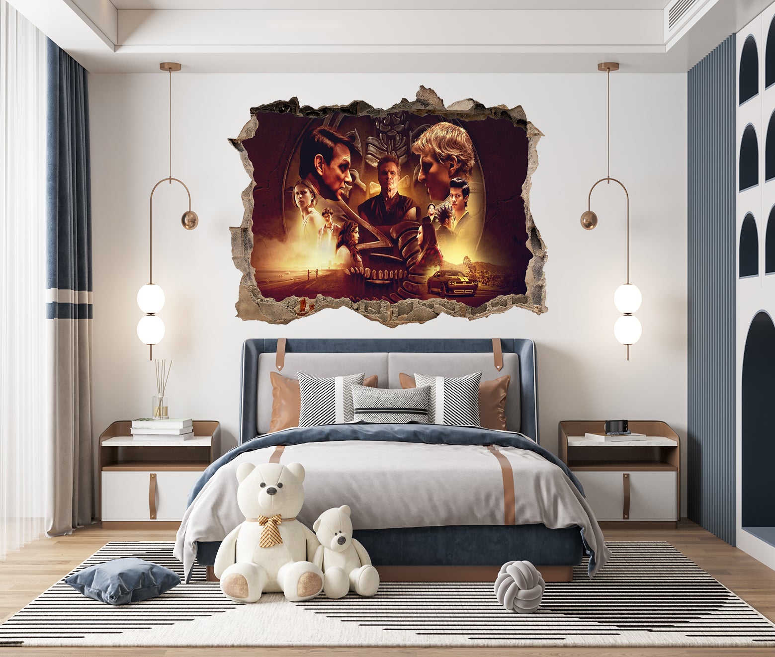 FORTNITE 3D Smashed Hole Illusion Sticker mural autocollant J1500