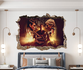 COBRA KAI 3D Smashed Hole Illusion Decal Wall Sticker JS35