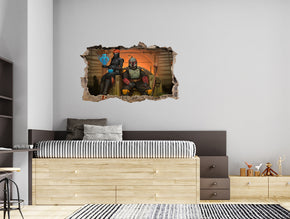 FORTNITE 3D Smashed Hole Illusion Sticker mural autocollant J1500