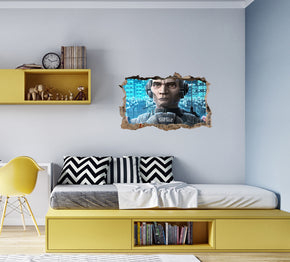FORTNITE 3D Smashed Hole Illusion Sticker mural autocollant J1500