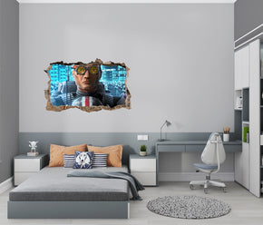 FORTNITE 3D Smashed Hole Illusion Sticker mural autocollant J1500