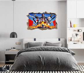FORTNITE 3D Smashed Hole Illusion Sticker mural autocollant J1500