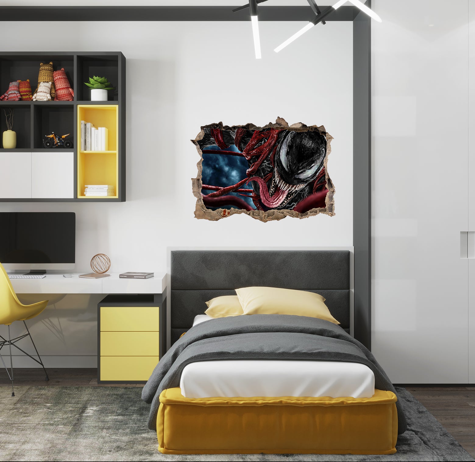 FORTNITE 3D Smashed Hole Illusion Sticker mural autocollant J1500