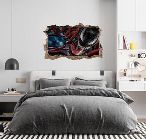 Venom 2 3D Smashed Broken Decal Wall Sticker JS63