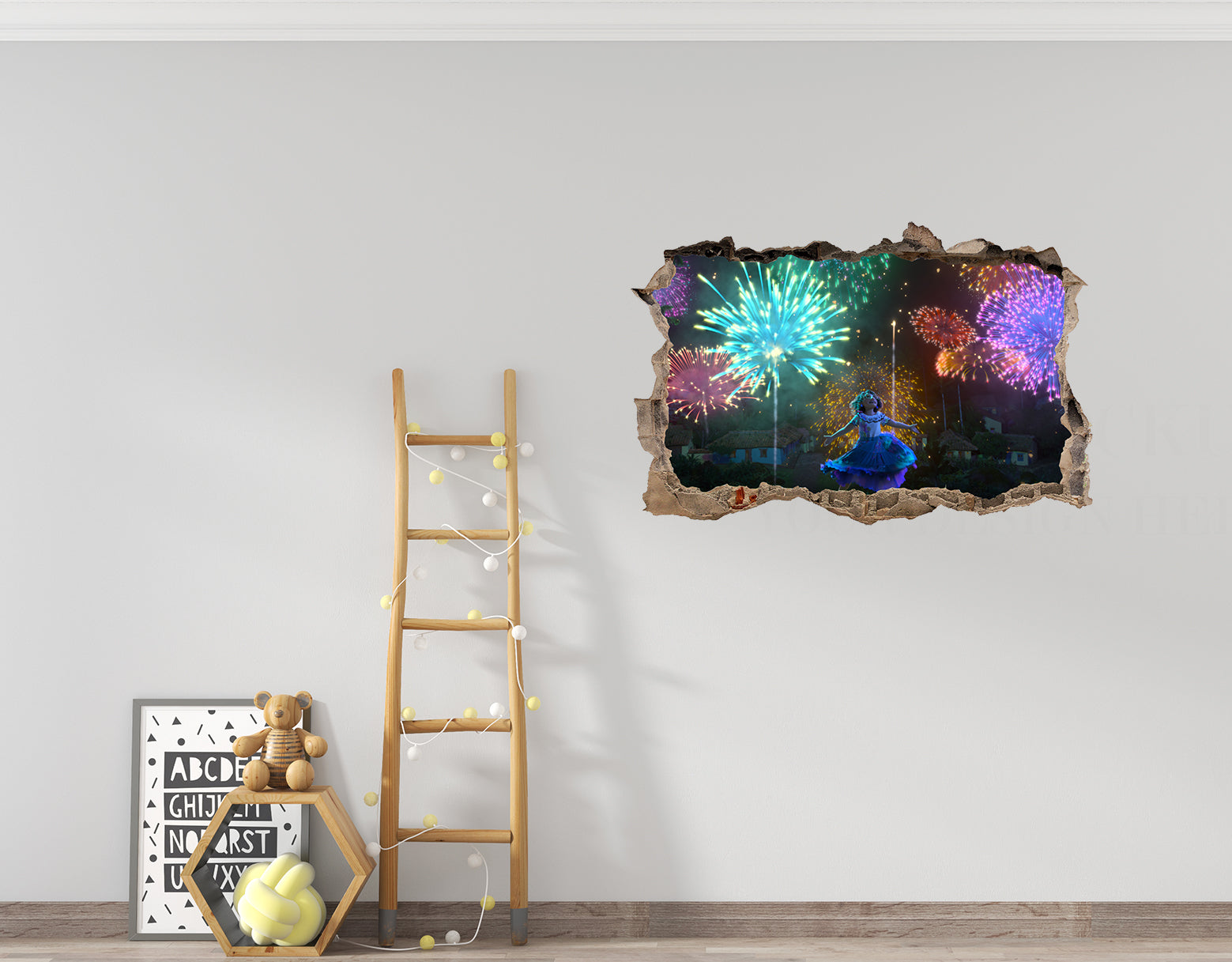 Encanto 3D Smashed Broken Decal Wall Sticker JS66