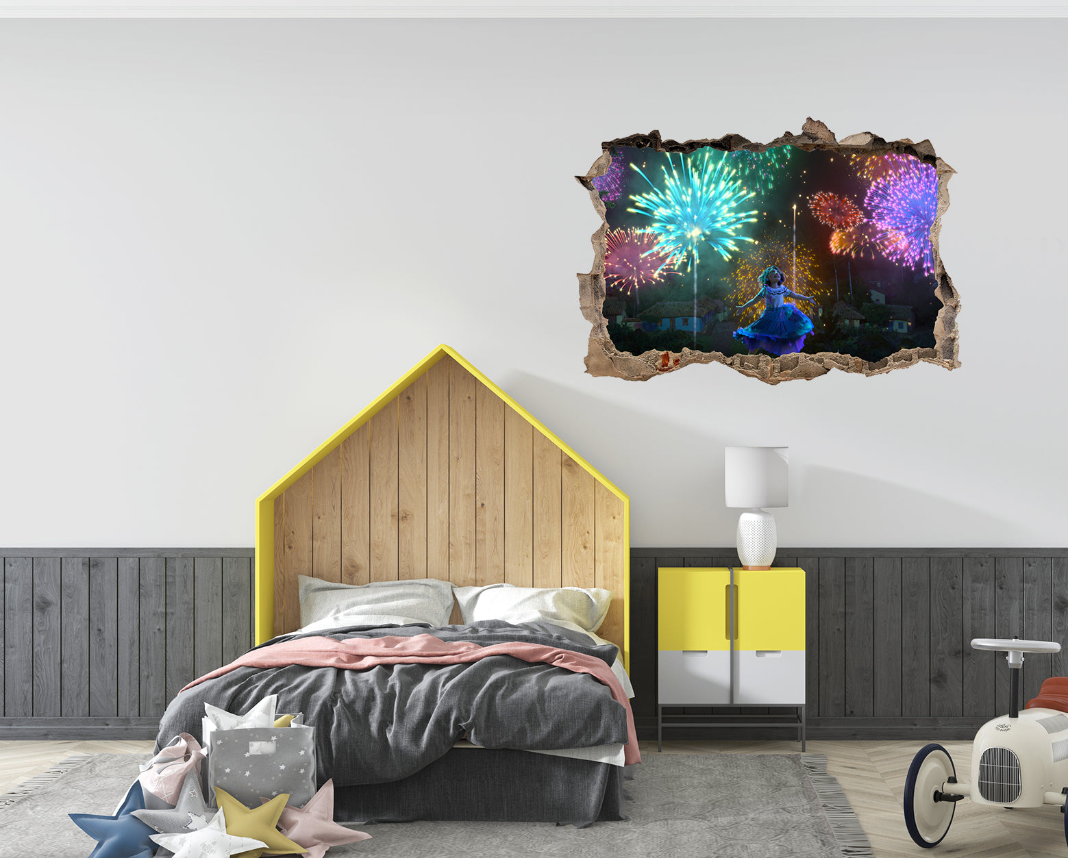 Encanto 3D Smashed Broken Decal Wall Sticker JS66