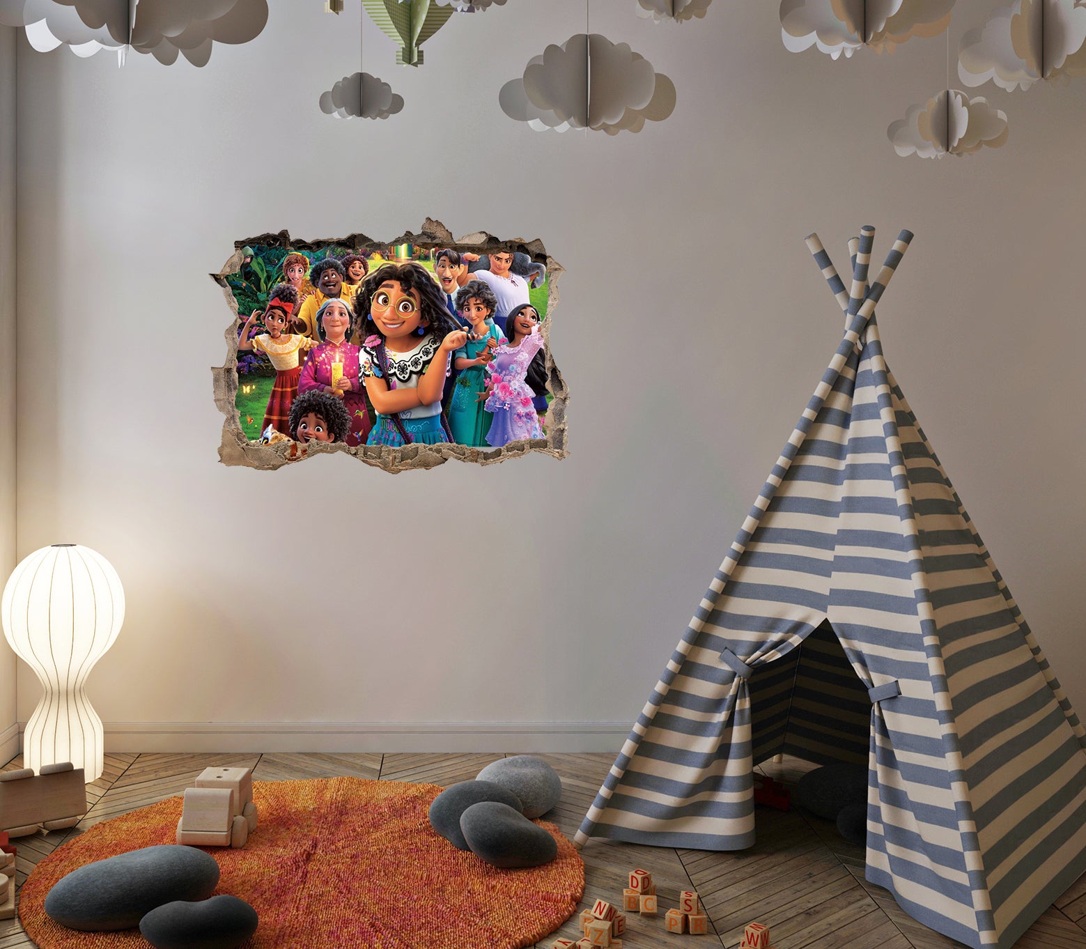 Encanto 3D Smashed Broken Decal Wall Sticker JS67
