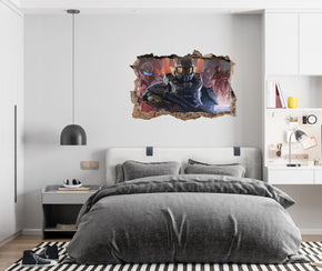 HALO 3D Smashed Broken Decal Wall Sticker JS83