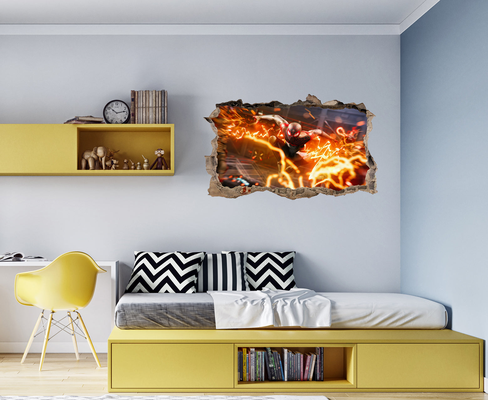 FORTNITE 3D Smashed Hole Illusion Sticker mural autocollant J1500