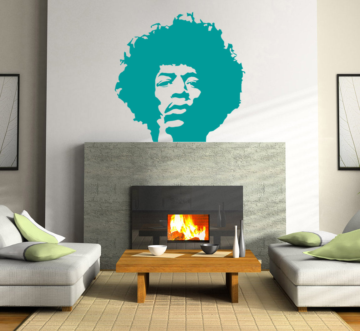 Rock Singer Wall Sticker Decal Stencil Silhouette ST135