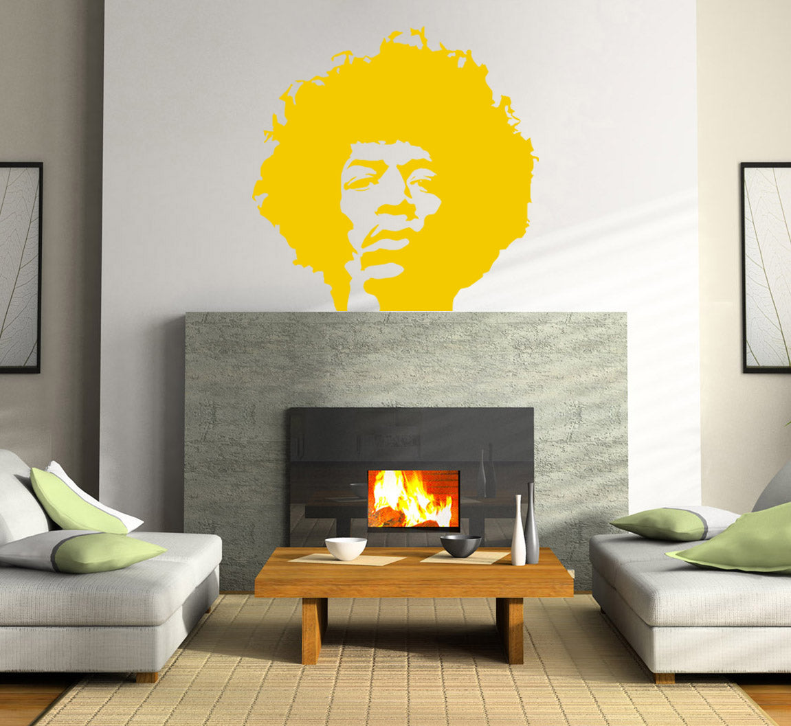 Rock Singer Wall Sticker Decal Stencil Silhouette ST135