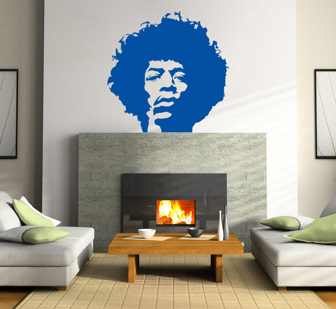 Rock Singer Wall Sticker Decal Stencil Silhouette ST135
