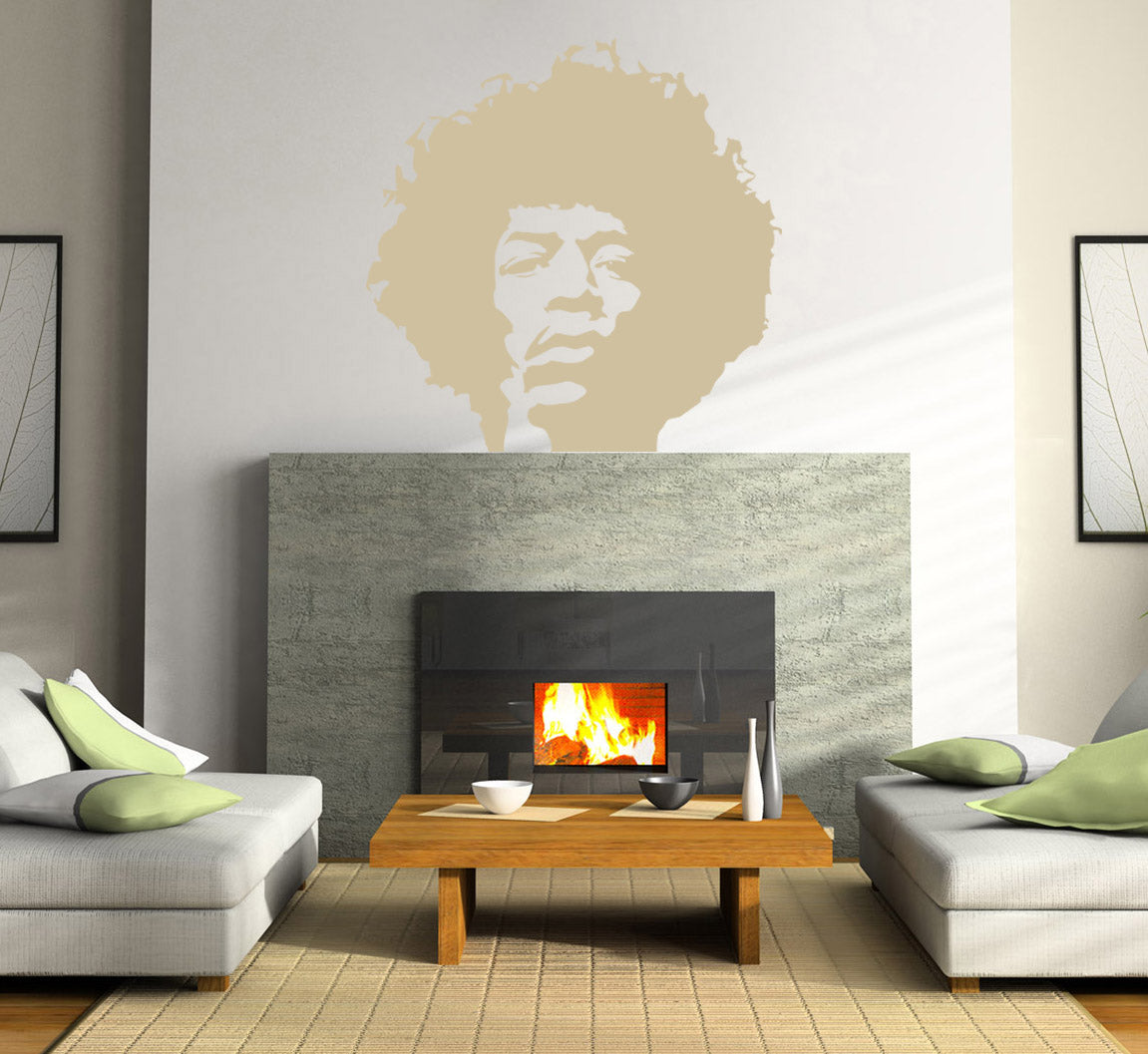 Rock Singer Wall Sticker Decal Stencil Silhouette ST135