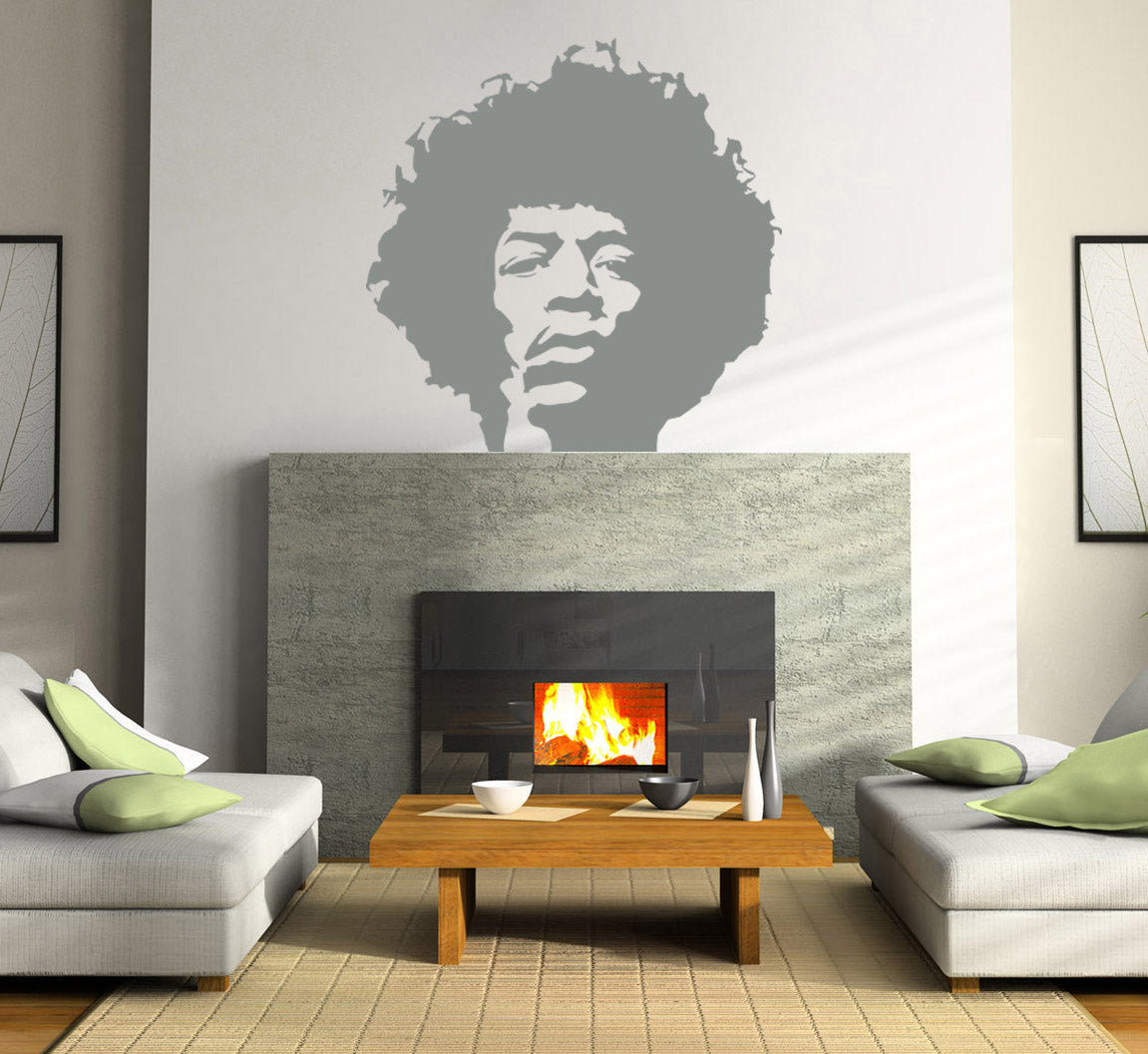 Rock Singer Wall Sticker Decal Stencil Silhouette ST135