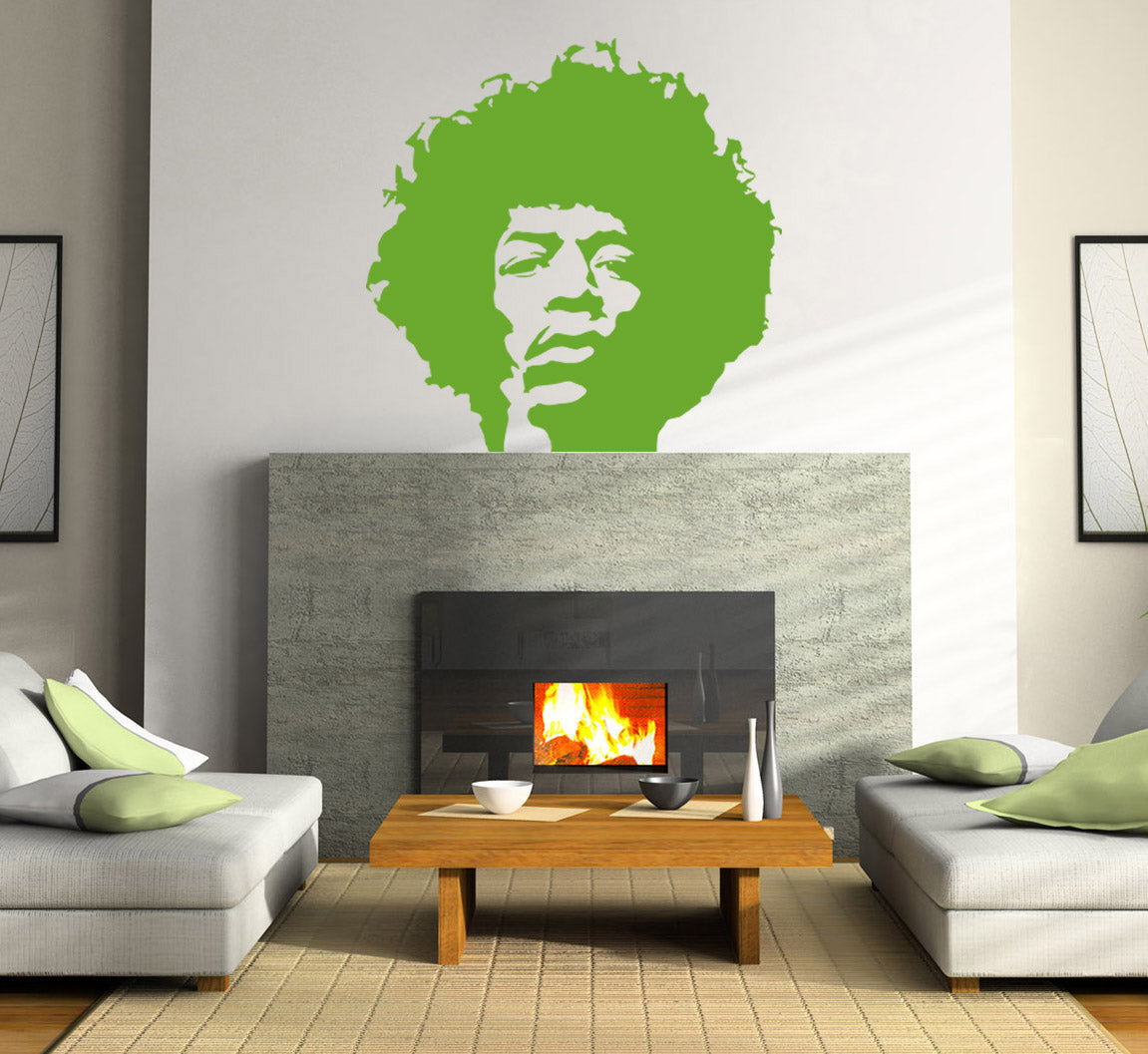 Rock Singer Wall Sticker Decal Stencil Silhouette ST135