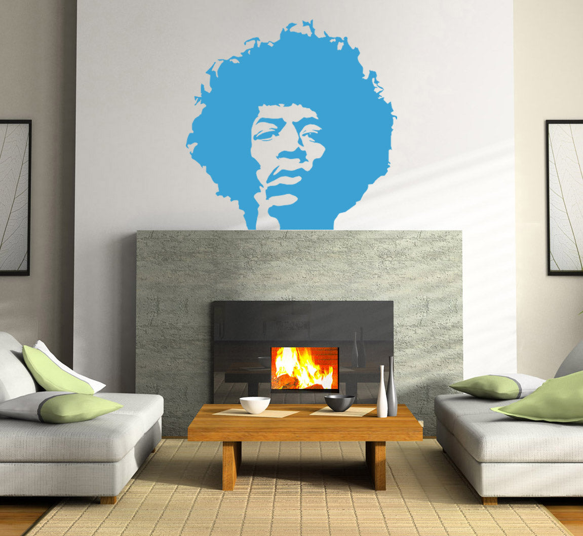 Rock Singer Wall Sticker Decal Stencil Silhouette ST135