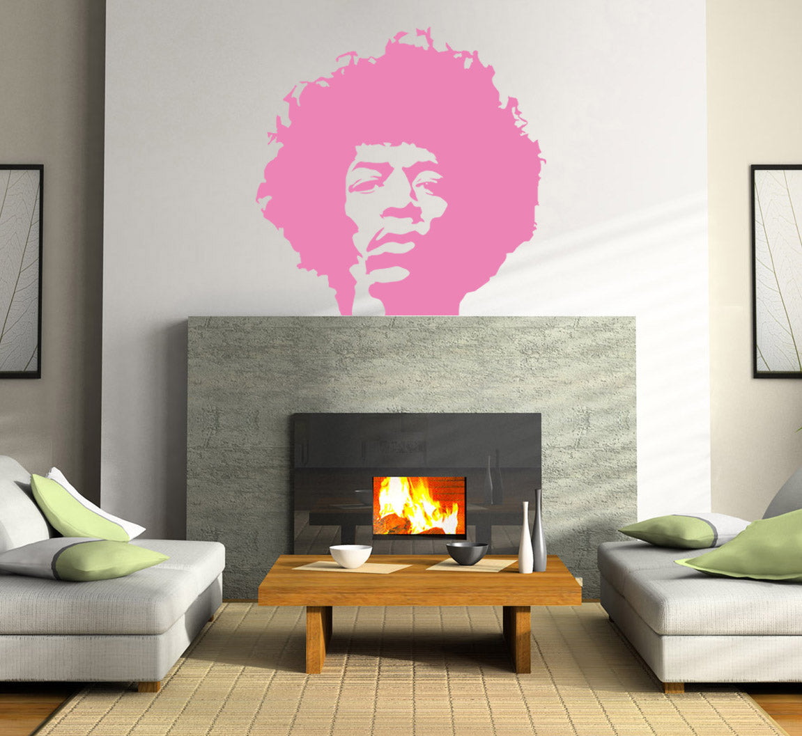 Rock Singer Wall Sticker Decal Stencil Silhouette ST135