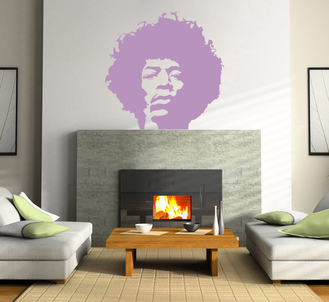 Rock Singer Wall Sticker Decal Stencil Silhouette ST135