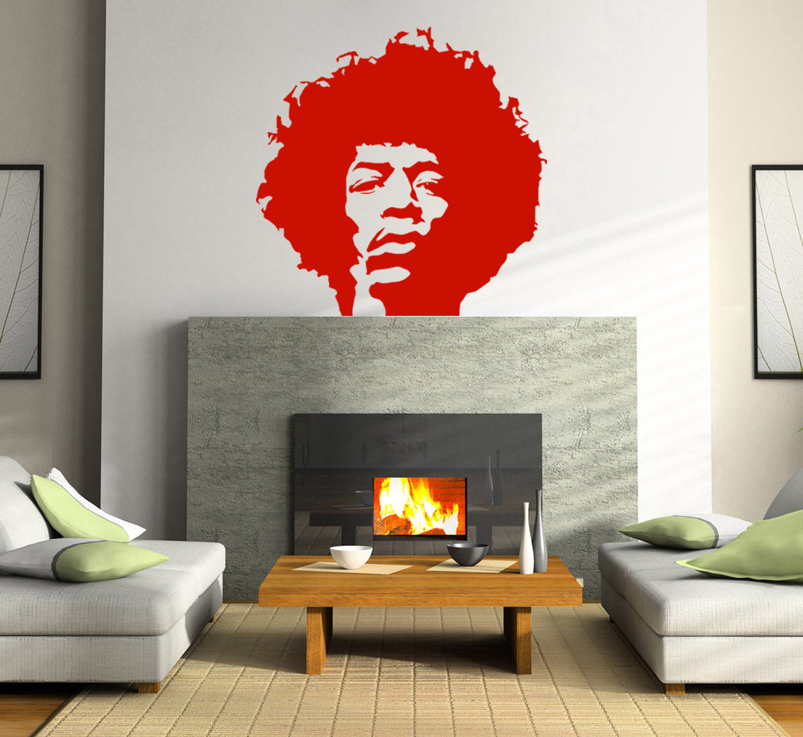 Rock Singer Wall Sticker Decal Stencil Silhouette ST135