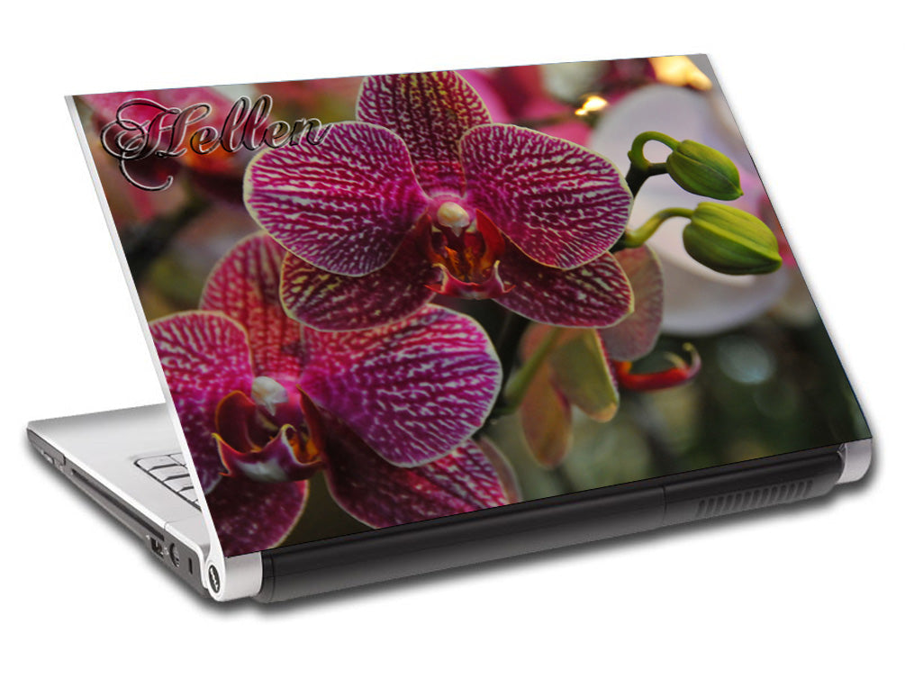 Fleurs personnalisées LAPTOP Skin Vinyl Decal L06