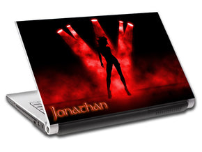 Danseuse fille personnalisée ordinateur portable peau vinyle autocollant L104