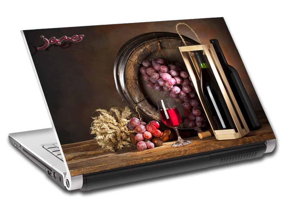 Red Wine Personnalisé LAPTOP Skin Vinyl Decal L105