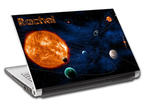Space Planets Personalized LAPTOP Skin Vinyl Decal L109