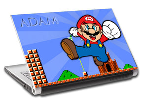 Super Mario Bros Personalized LAPTOP Skin Vinyl Decal L10