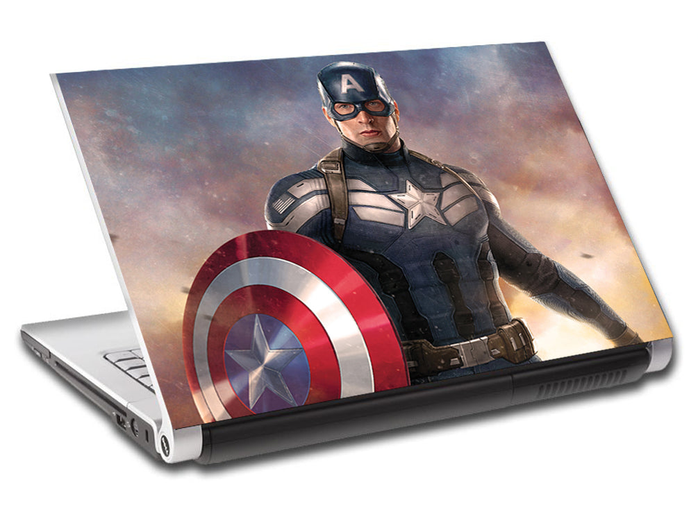Captain America Super Heroes personnalisé ordinateur portable peau vinyle autocollant L207