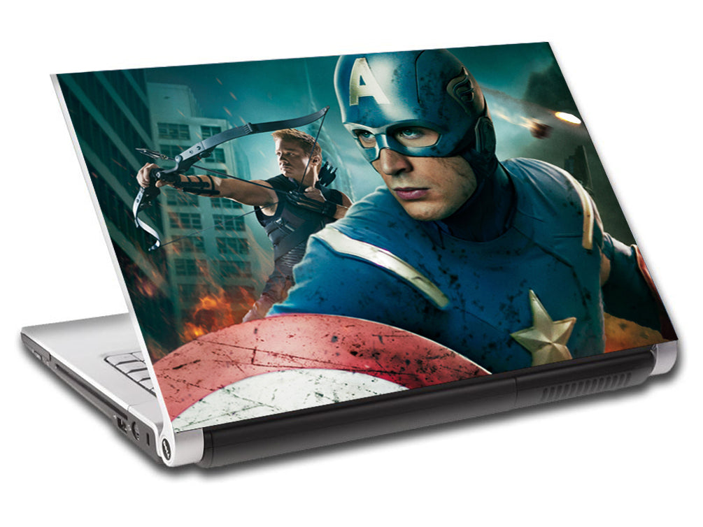 Captain America Super Heroes Personnalisé LAPTOP Skin Vinyl Decal L208