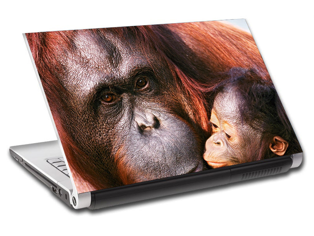 Orang-outan singe personnalisé ordinateur portable peau vinyle autocollant L215
