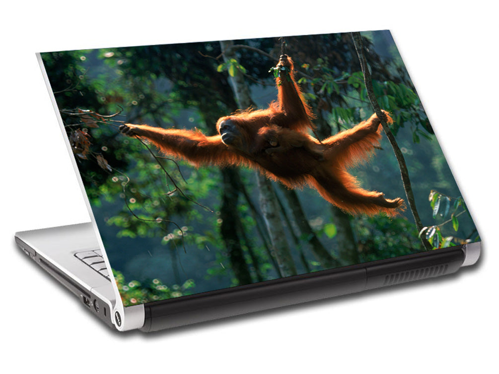 Singe orang-outan personnalisé LAPTOP Skin Vinyl Decal L216