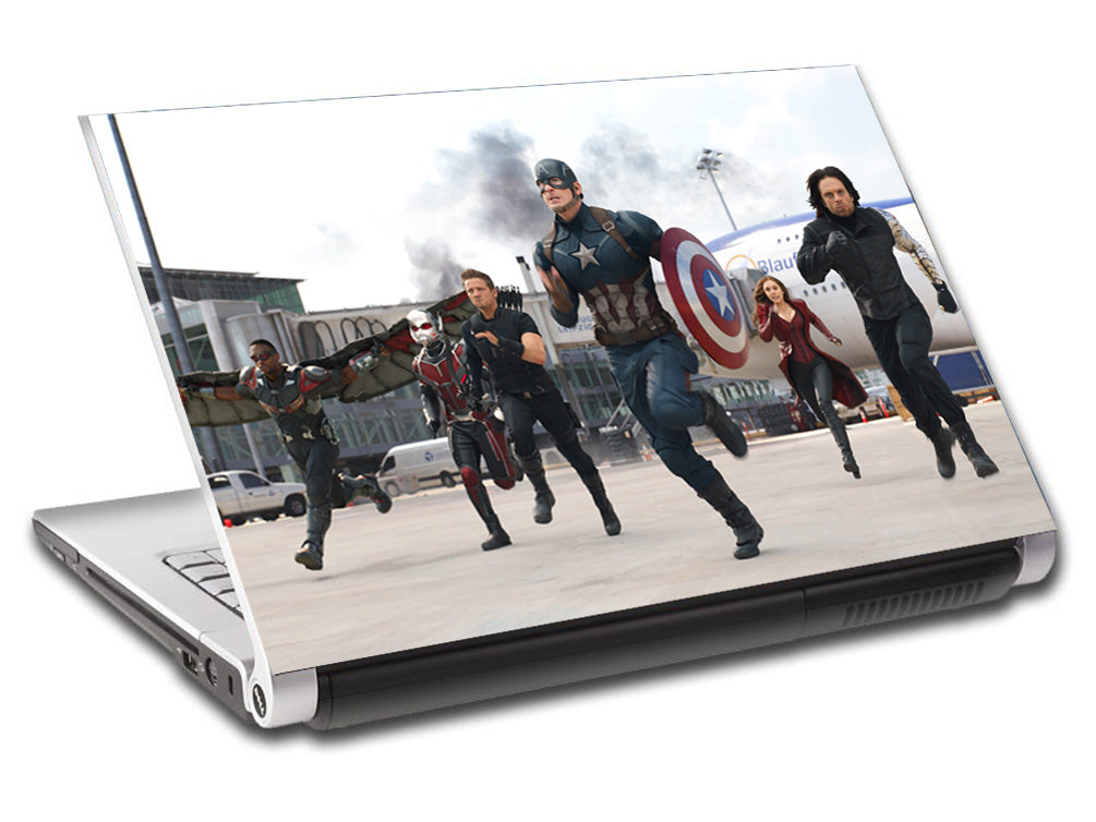 Captain America Civil War Super Heroes Personnalisé LAPTOP Skin Vinyl Decal L231