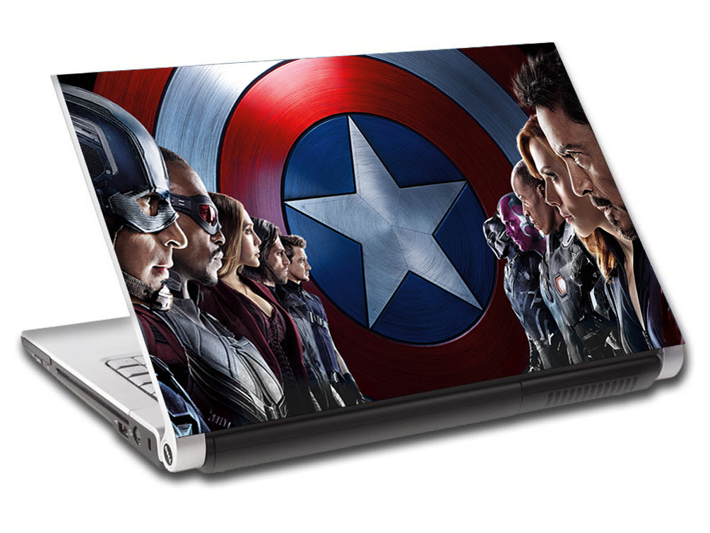 Captain America Civil War Super Heroes Personnalisé LAPTOP Skin Vinyl Decal L232