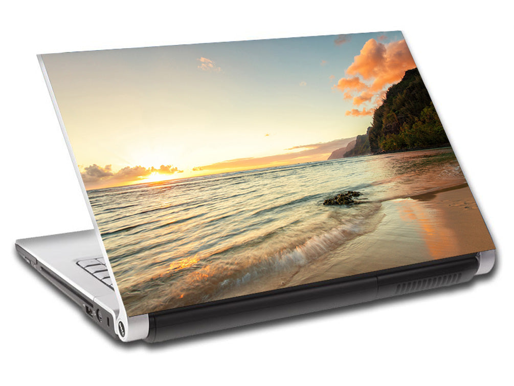 Exotic Beach Sunset Ordinateur portable personnalisé Skin Vinyl Decal L242