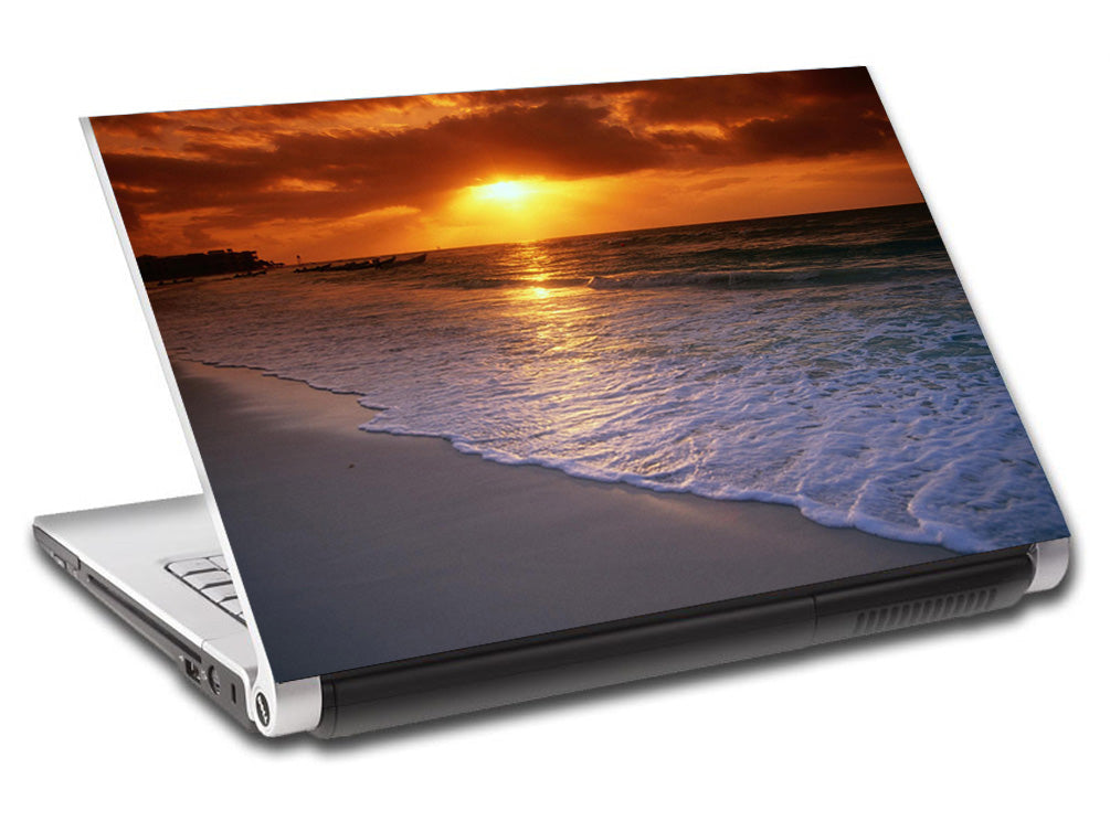 Exotic Beach Sunset personnalisé portable peau vinyle autocollant L249