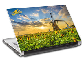 Sun flower Sunset Personalized LAPTOP Skin Vinyl Decal L270