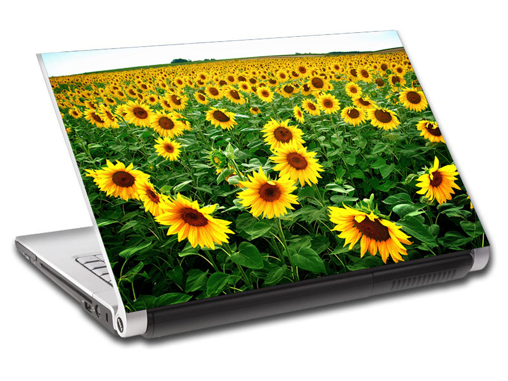 Sun flower Field Ordinateur portable personnalisé Skin Vinyl Decal L271