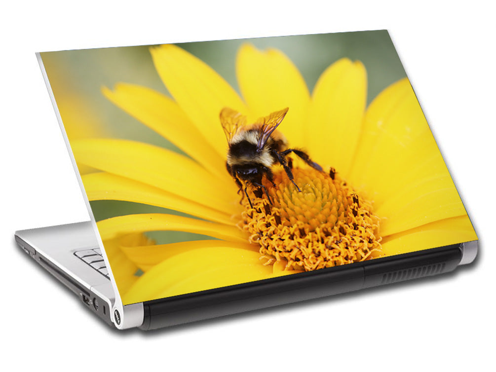 Bee Flower Personalized LAPTOP Skin Vinyl Decal L318