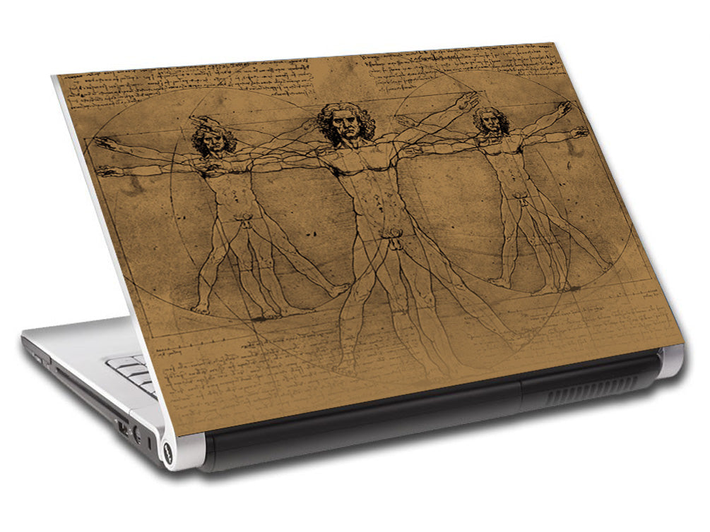 Vitruve homme personnalisé portable peau vinyle autocollant L34