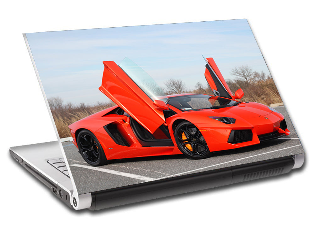 Lamborghini Aventador voiture de course personnalisé ordinateur portable peau vinyle autocollant L398