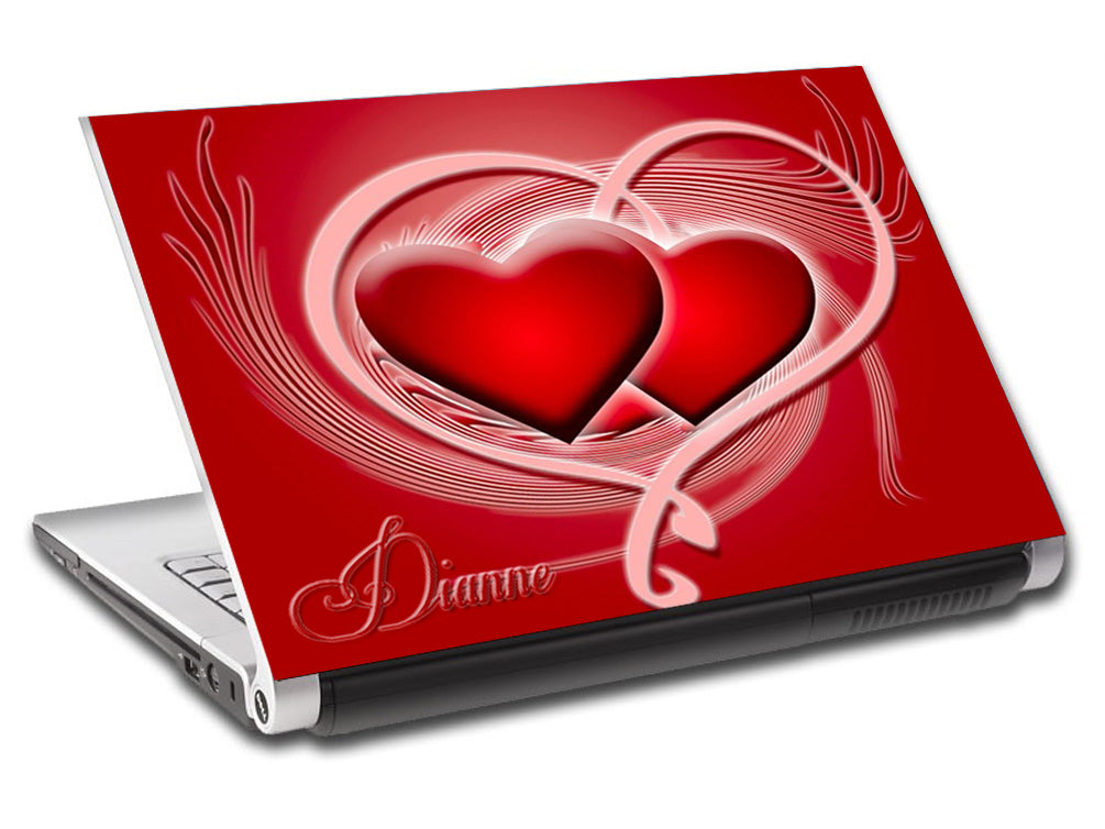 Coeurs personnalisés LAPTOP Skin Vinyl Decal L39