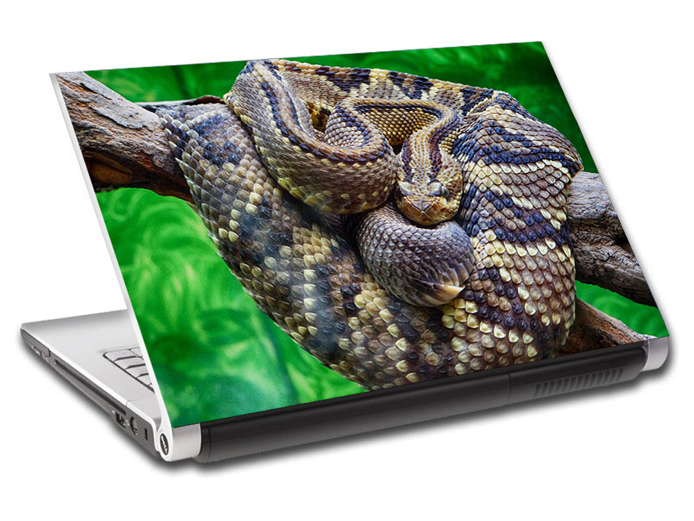 Serpent à sonnette serpent personnalisé ordinateur portable peau vinyle autocollant L435