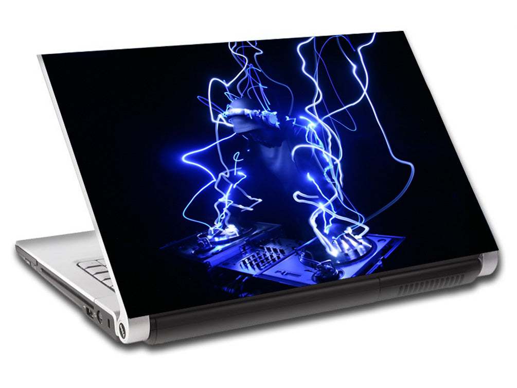 Résumé DJ Blue Personalized LAPTOP Skin Vinyl Decal L48