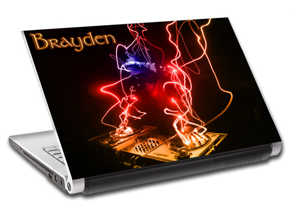 Résumé DJ Personalized LAPTOP Skin Vinyl Decal L49