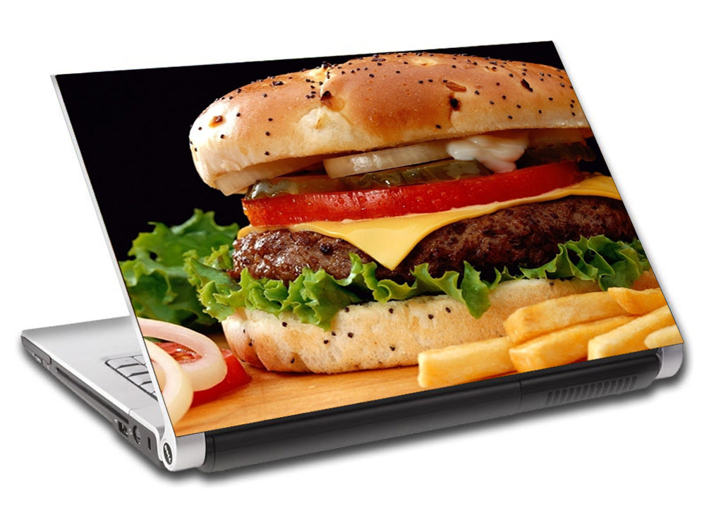 Burger & Fries Ordinateur portable personnalisé Skin Vinyl Decal L515