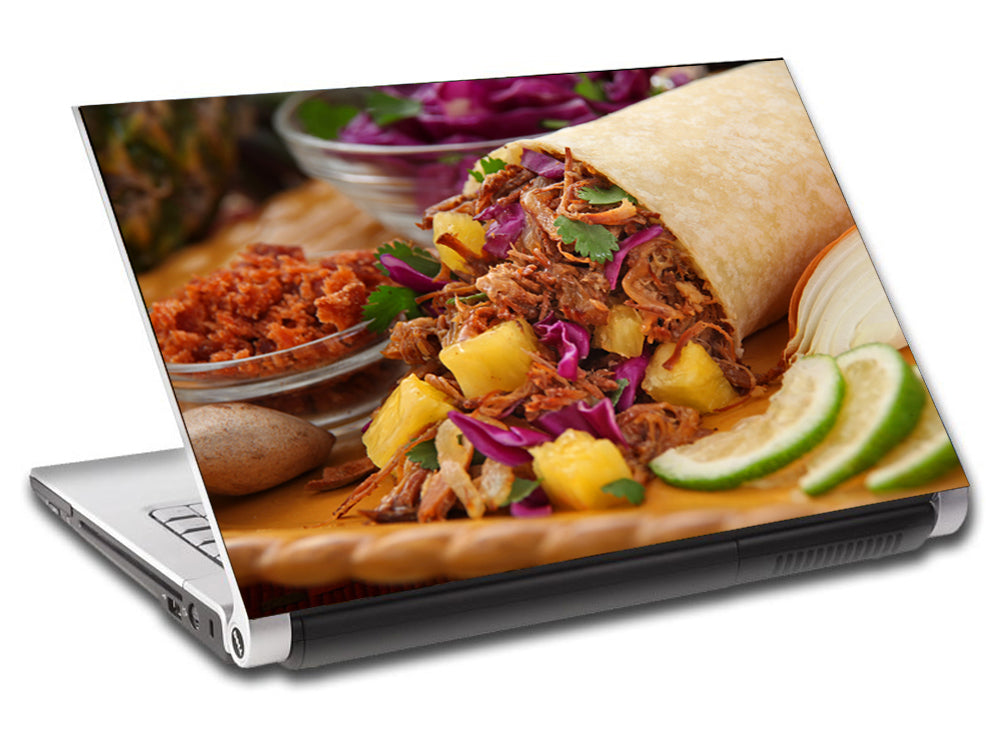 Taco Burrito Mexican Food Personnalisé LAPTOP Skin Vinyl Decal L522