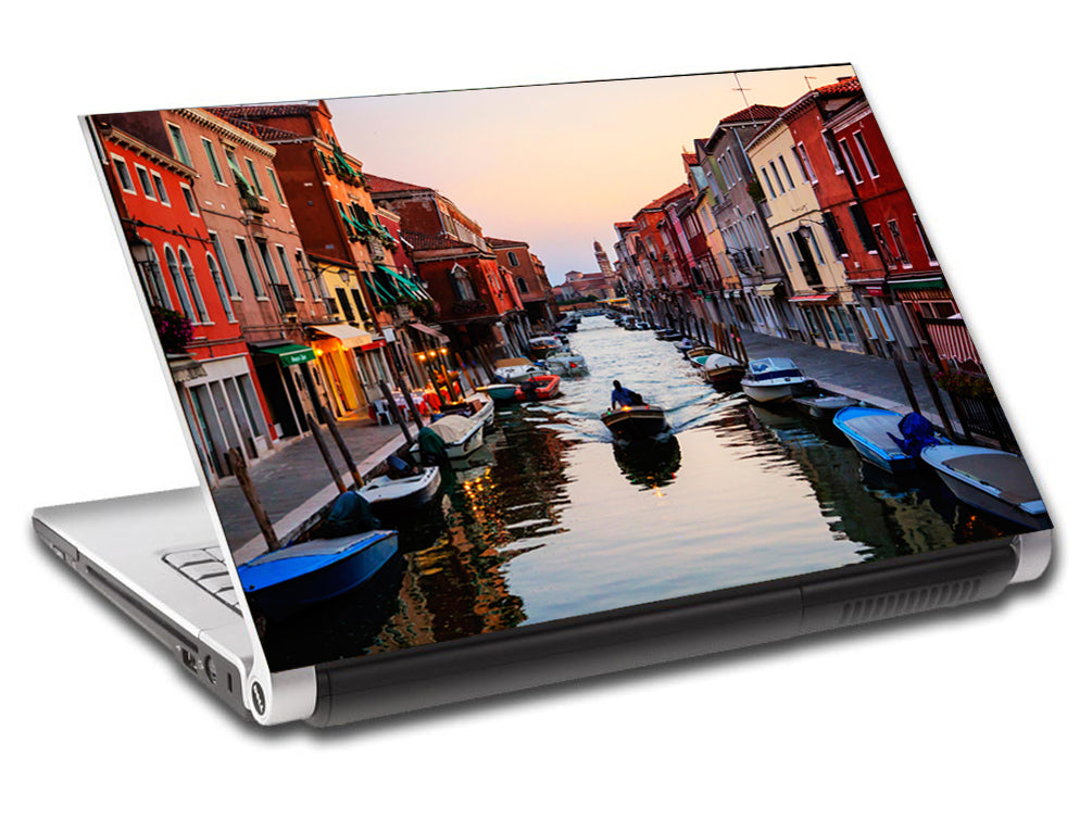 Venice Canal Landscape Ordinateur portable personnalisé Skin Vinyl Decal L536