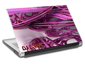 Abstract Pink Personalized LAPTOP Skin Vinyl Decal L550