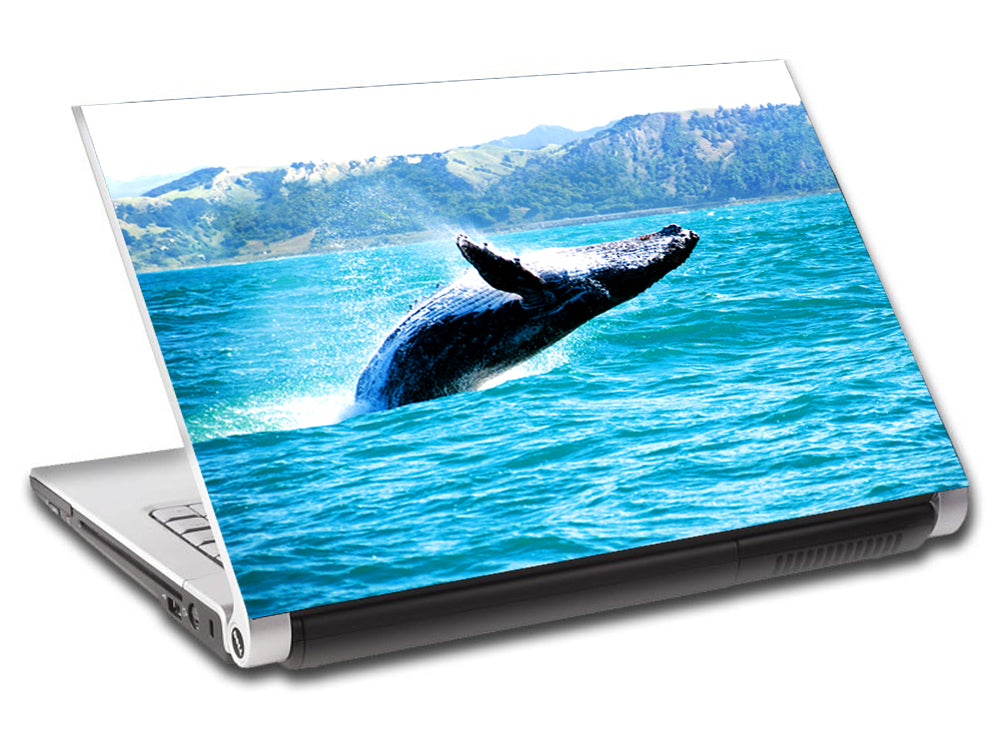 Baleine à bosse Ocean personnalisé ordinateur portable peau vinyle autocollant L556